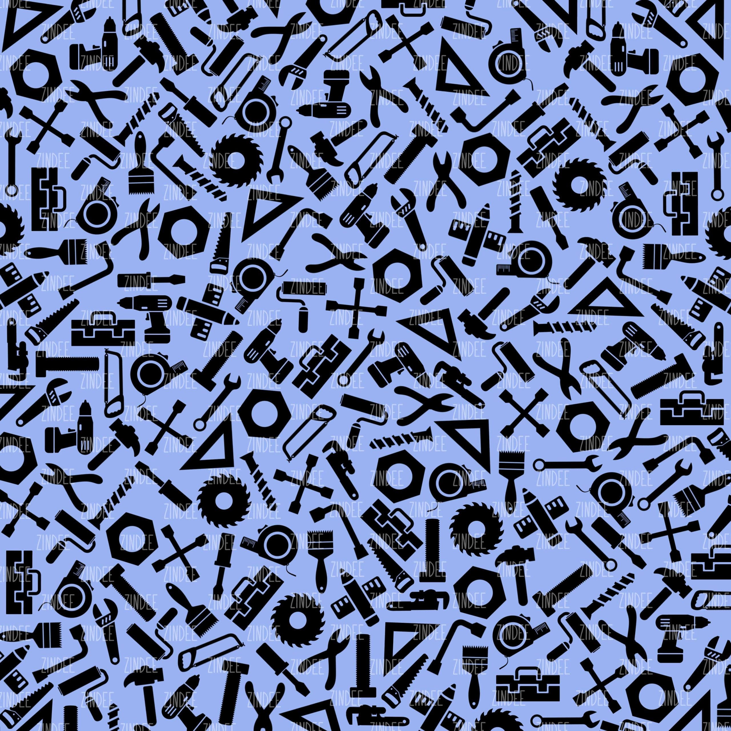 Blue Tools (digital paper)