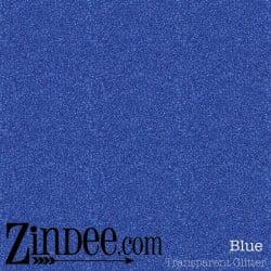 Blue Transparent Glitter Vinyl