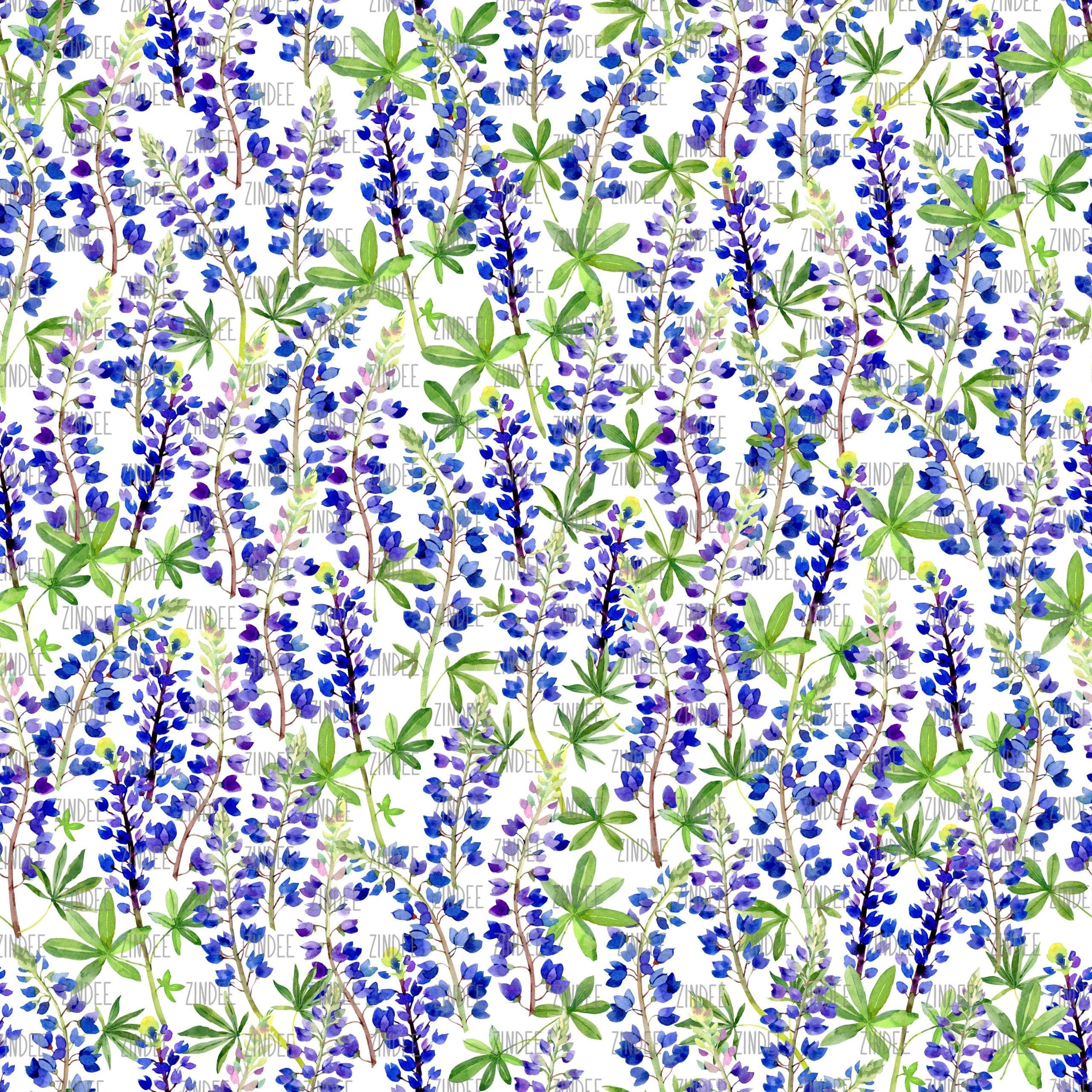 Bluebonnets seamless (digital paper)