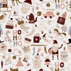 Boho Christmas seamless (digital paper)