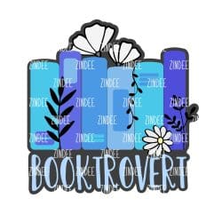 Booktrovert – Mini Acrylic Charm Blank (1.5") | Optional Sticker or UV DTF