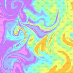 Swirls Bright Rainbow (digital paper)
