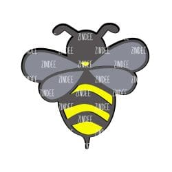 Alternative view of Bumble Bee acrylic blank (5 inch)