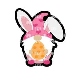 Bunny Gnome – Mini Acrylic Charm Blank (1.5") | Optional Sticker or UV DTF