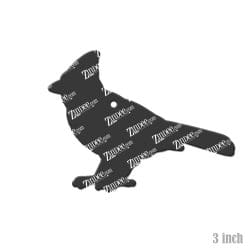 Alternative view of Cardinal Full Body – Acrylic Keychain Blank (3") | Optional Sticker or UV DTF