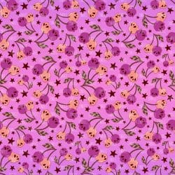 Cherry Skulls Pink Ombre seamless (digital paper)