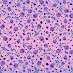 Cherry Skulls Purple Ombre seamless (digital paper)