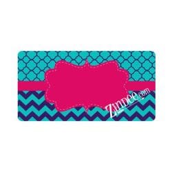 Pink Purple Teal Car Tag (download)
