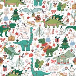 Christmas Dinos seamless (digital paper)