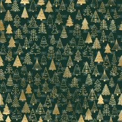 Christmas Trees Gold And Green seamless (digital paper)