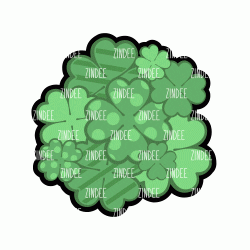 Clover Patch – Acrylic Keychain Blank (3") | Optional Sticker or UV DTF