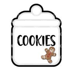 Cookie Jar – Acrylic Keychain Blank (3") | Optional Sticker or UV DTF