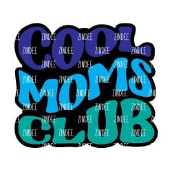 Cool Moms Club – Acrylic Badge Reel Blank (2") No Hole | Optional Sticker or UV DTF