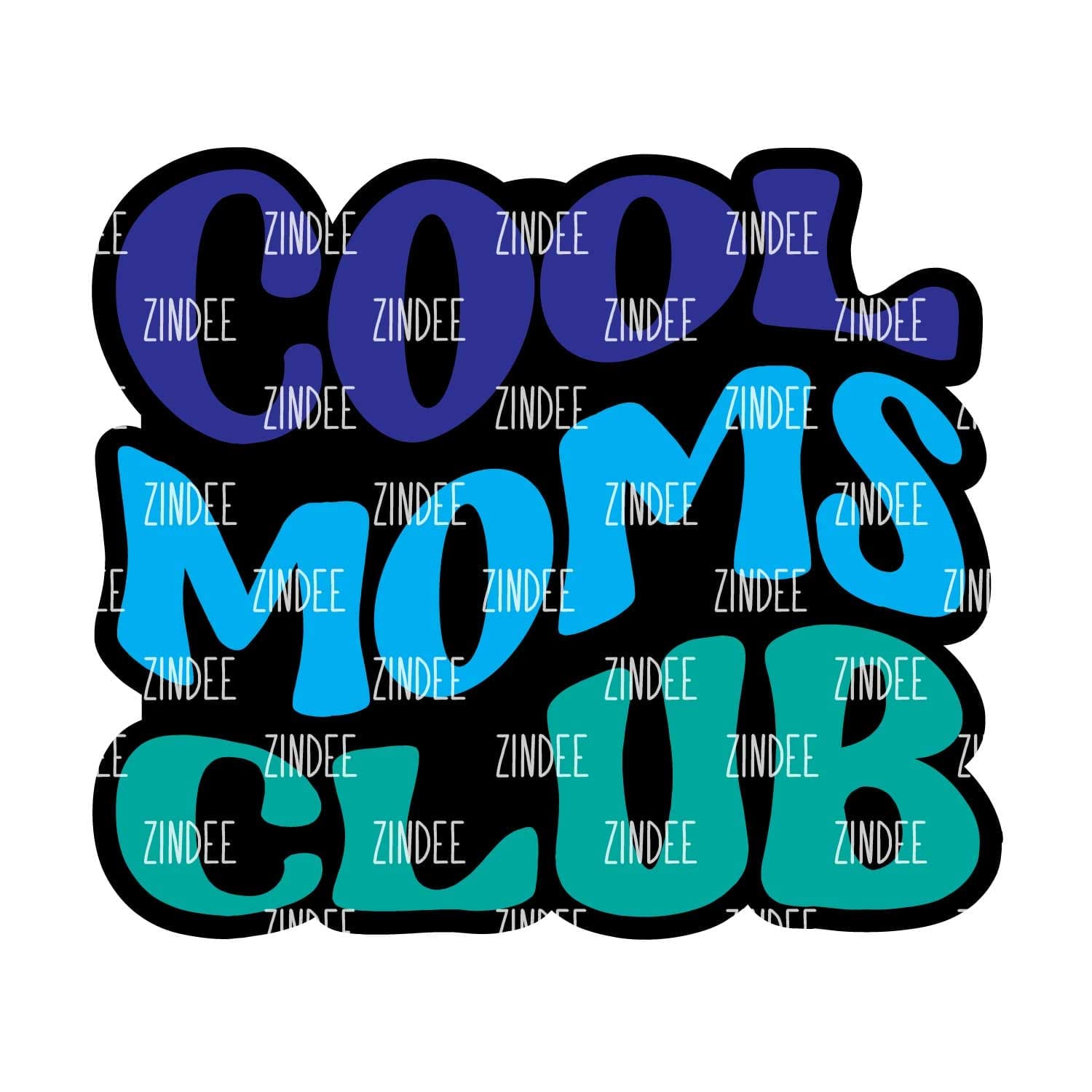 Cool Moms Club – Acrylic Badge Reel Blank (2") No Hole | Optional Sticker or UV DTF