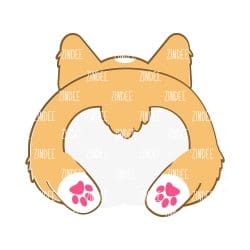 Corgi Butt Sublimation Transfer