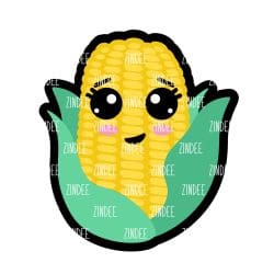 Corn Cob – Mini Acrylic Charm Blank (1.5") | Optional Sticker or UV DTF