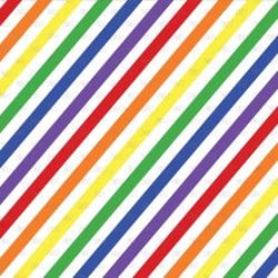 Diagonal Rainbow White (vinyl)