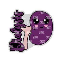 Dialysis Kidney – Acrylic Keychain Blank (3") | Optional Sticker or UV DTF
