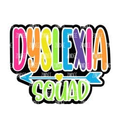 Dyslexia Squad – Acrylic Keychain Blank (3") | Optional Sticker or UV DTF