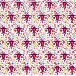 Floral Uterus seamless (vinyl)