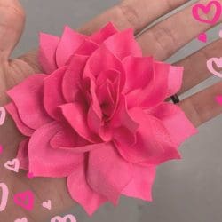 Alternative view of Cornflower Blue Fabric Flower (3.5")