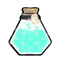 Glass Potion Bottle – Acrylic Keychain Blank (3") | Optional Sticker or UV DTF
