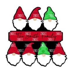 Gnome Family of 7 Ornament (4 inch) - Image 2