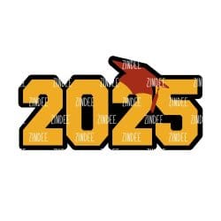 Grad Cap 2025 – Acrylic Keychain Blank (3") | Optional Sticker or UV DTF