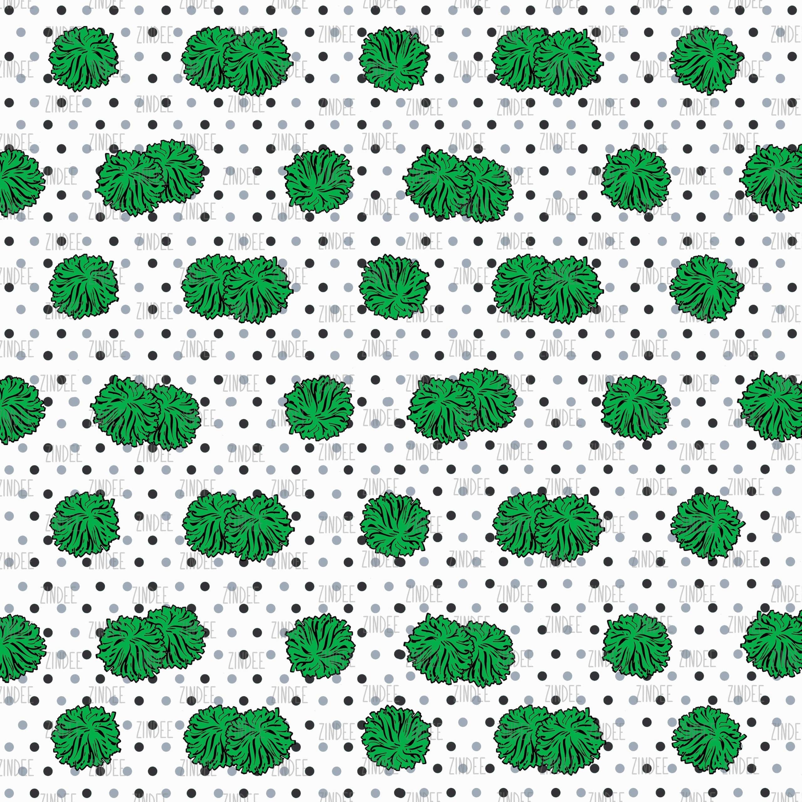 Green Cheer Poms (vinyl)