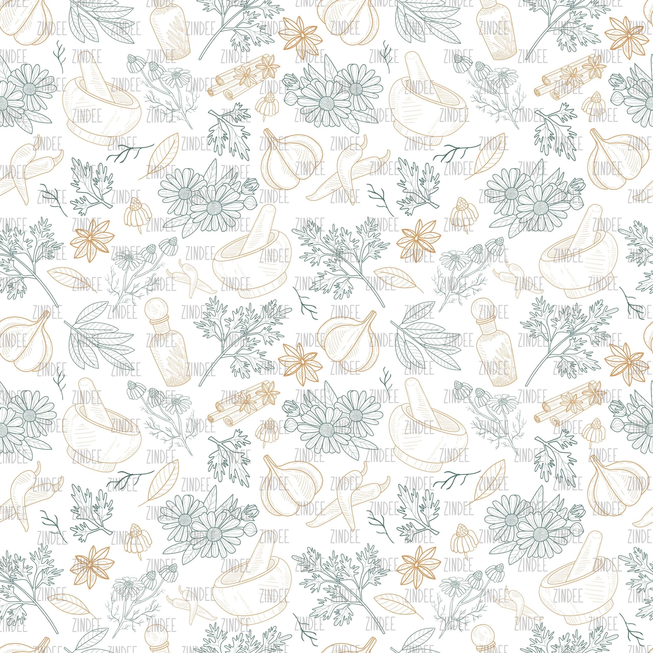 Herbs and Spices (digital paper)