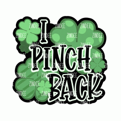 I Pinch Back Acrylic Blank- Sticker- UV DTF (1.5 inch)