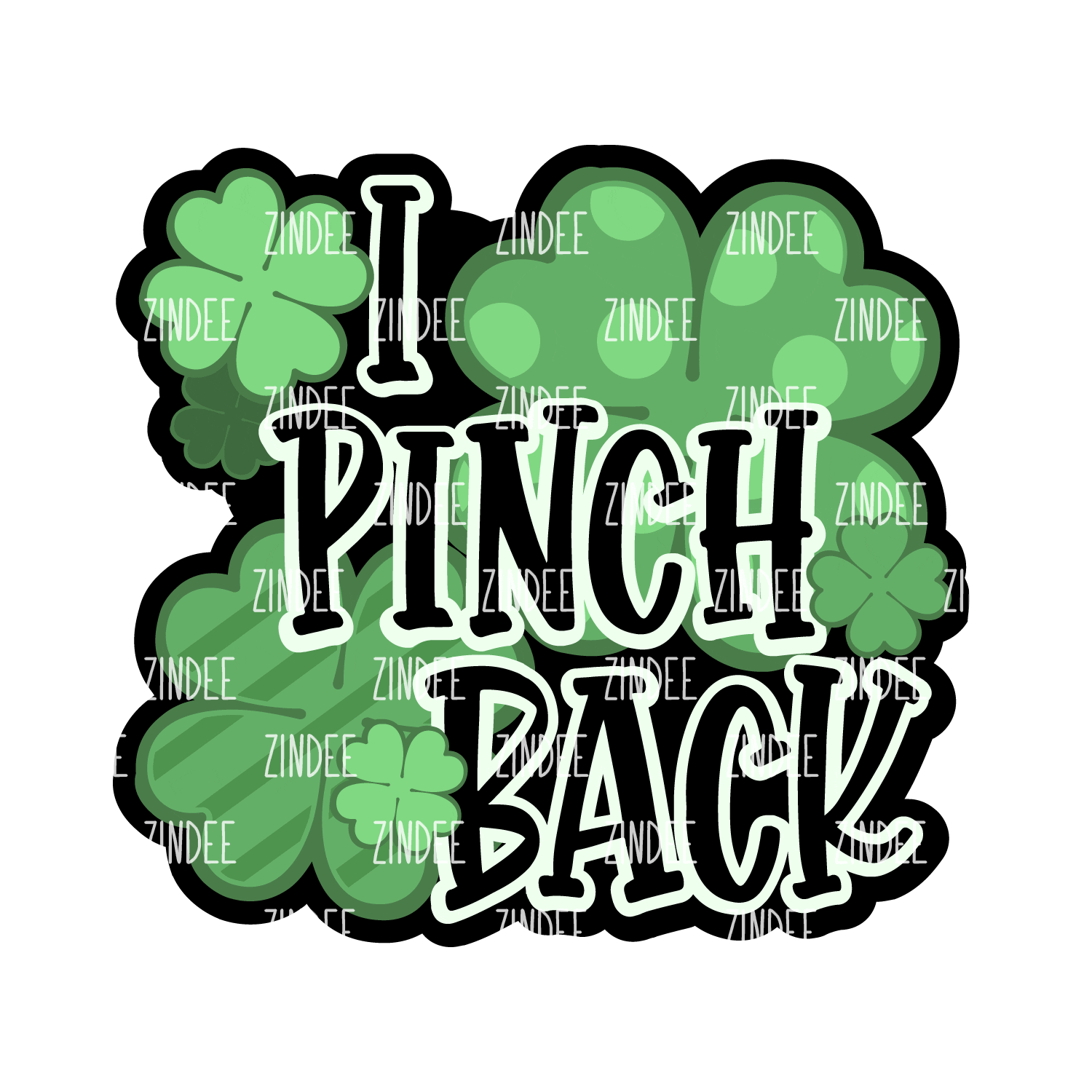 I Pinch Back Acrylic Blank- Sticker- UV DTF (1.5 inch)