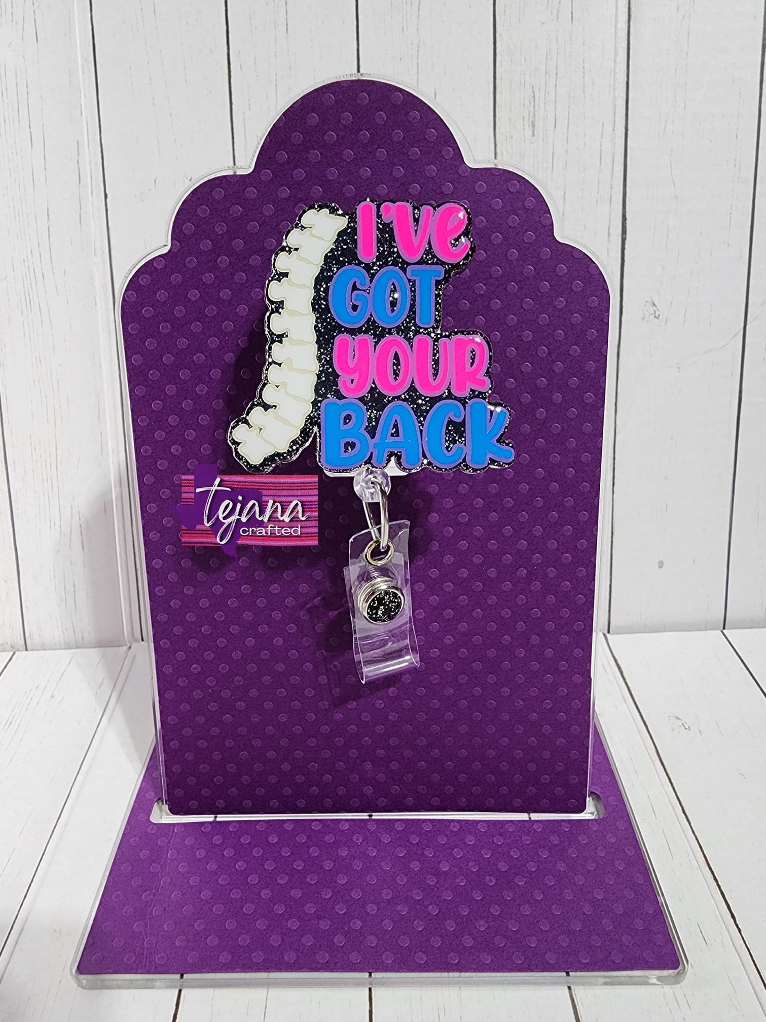 I've Got Your Back – Acrylic Badge Reel Blank (2") No Hole | Optional Sticker or UV DTF - Image 5