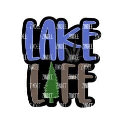 Lake Life – Acrylic Keychain Blank (3") | Optional Sticker or UV DTF