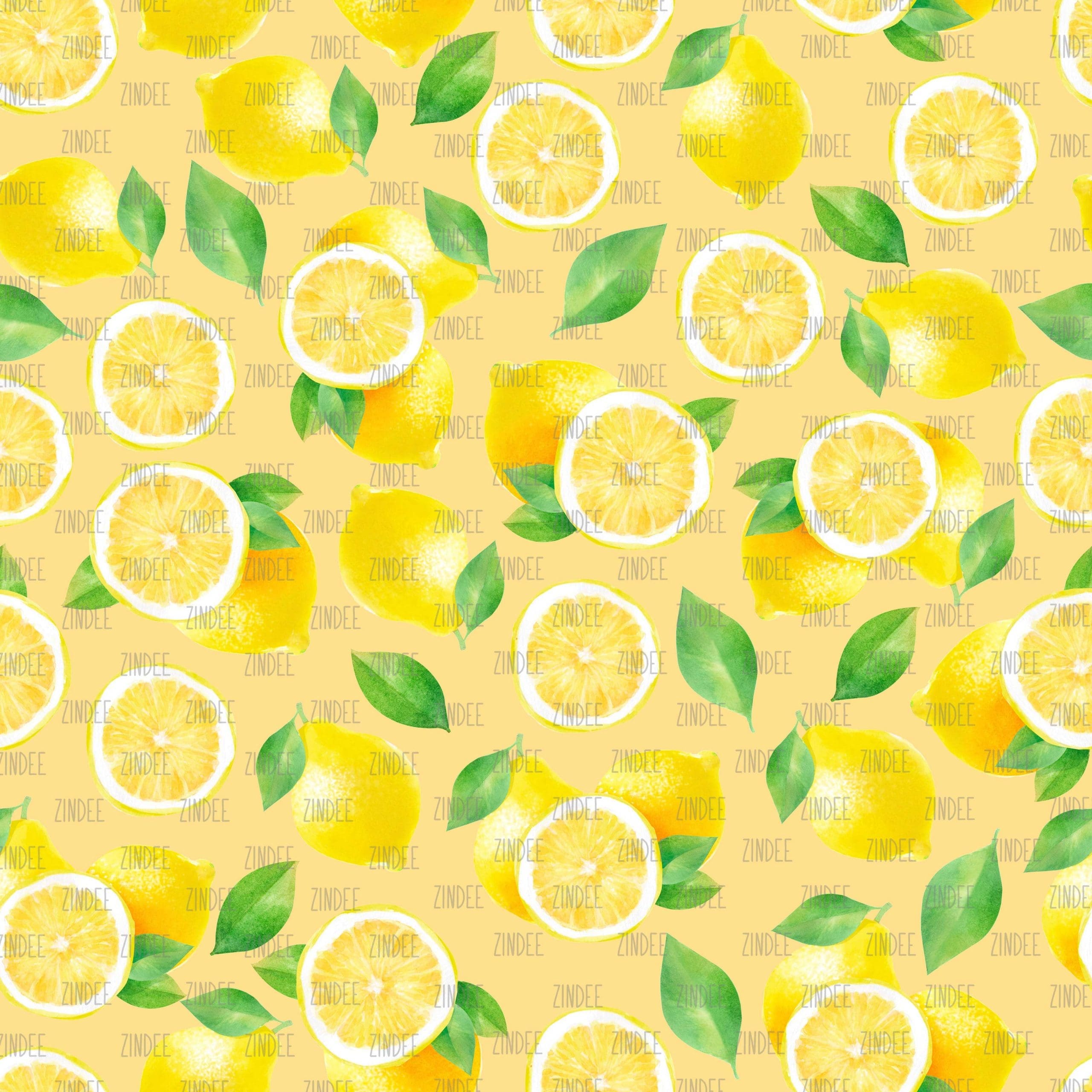 Lemons Orange 1 seamless (digital paper)