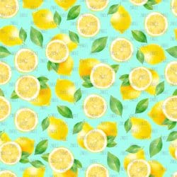 Lemons Turquoise 1 seamless (digital paper)