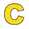 Letter C – Mini Acrylic Charm Blank (1.5") | Optional Sticker or UV DTF