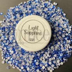 Light sapphire Hotfix Rhinestone ss10 (machine cut) 10 Gross