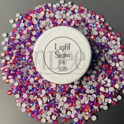 Light siam AB Hotfix Rhinestone ss10 (machine cut) 10 Gross
