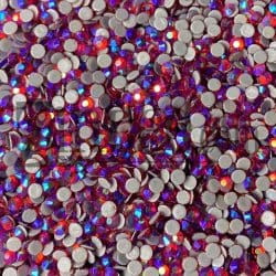 Light siam AB Hotfix Rhinestone ss10 (machine cut) 10 Gross - Image 2