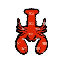 Lobster – Mini Acrylic Charm Blank (1.5") | Optional Sticker or UV DTF