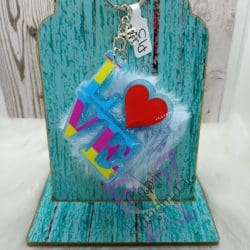 Love Heart – Acrylic Keychain Blank (3") | Optional Sticker or UV DTF - Image 4