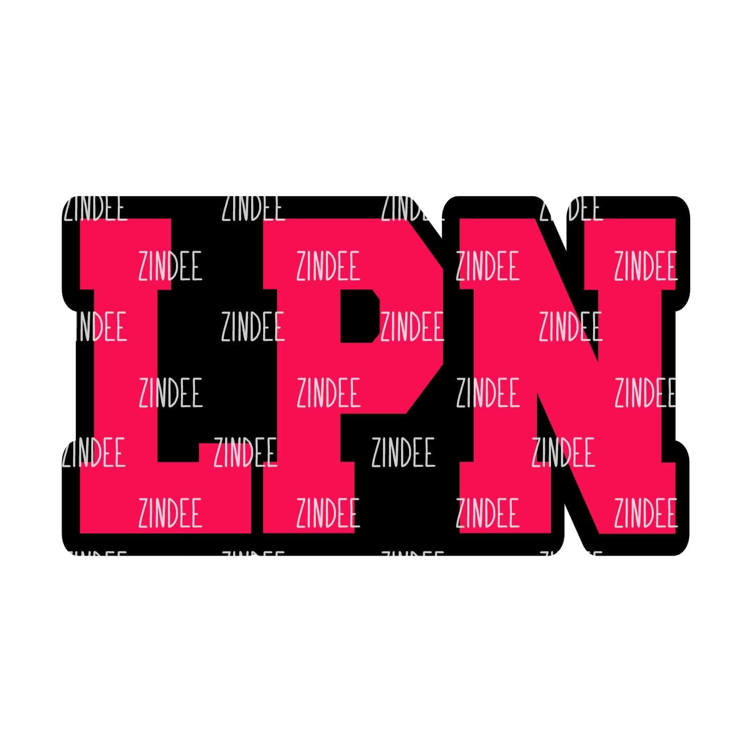 LPN – Acrylic Keychain Blank (3") | Optional Sticker or UV DTF