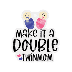 Make it a Double acrylic blank (2 inch) NO HOLE - Image 2