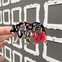 Pencil Apple Bookmark kiss cut decal (4.5 inch) CLEAR GLOSS - Image 2