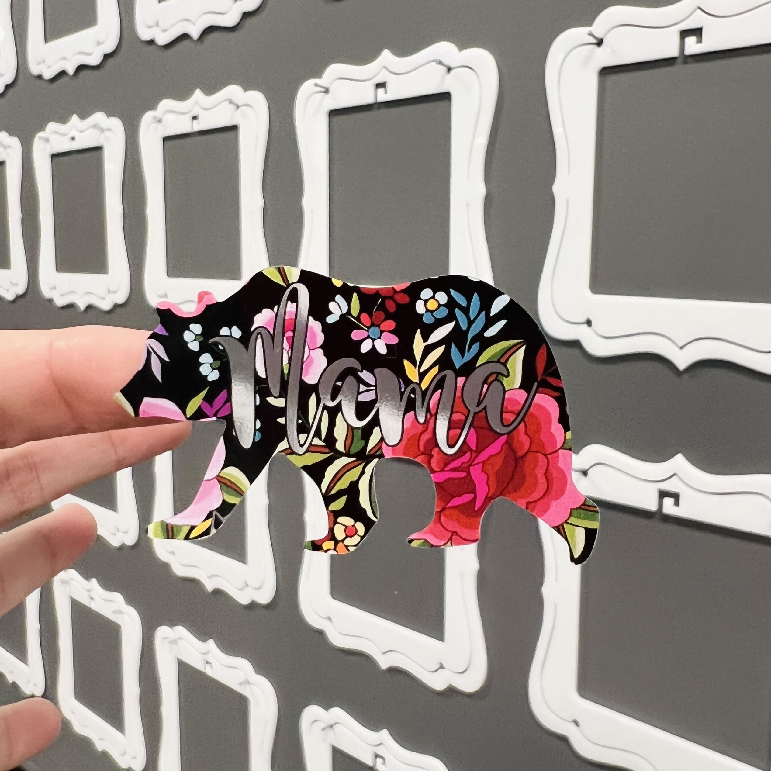 Pencil Apple Bookmark kiss cut decal (4.5 inch) CLEAR GLOSS - Image 2