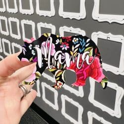 Pencil Apple Bookmark kiss cut decal (4.5 inch) CLEAR GLOSS - Image 3