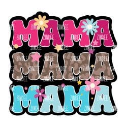 Mama Mama Mama – Acrylic Badge Reel Blank (2") No Hole | Optional Sticker or UV DTF