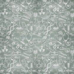 Medical Green Chalkboard seamless (vinyl)