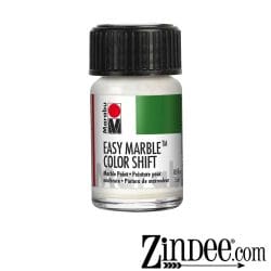 Metallic Green Red Gold Easy Marble Paint